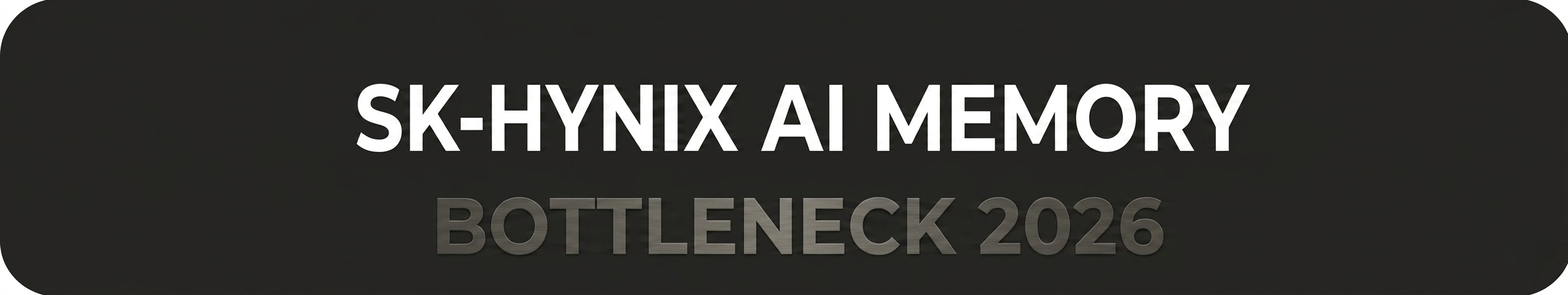 SK하이닉스: AI 물리 인프라 시대의 메모리 병목 기업